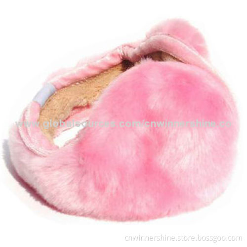 Audio Earmuff with Winter Warm Faux Fur Design for Smartphones/iPod/MP3 Players/OEM Orders Ok